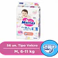 Pañales Merries Con Cierre M 6-11 Kg X56 Unidades Caja x4 - Miniatura 4