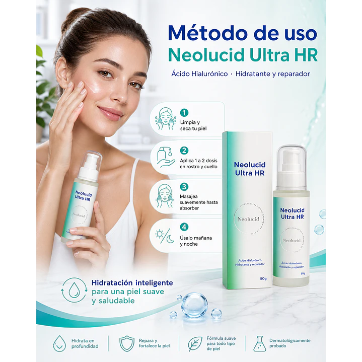 Neolucid Ultra Hr Crema Facial Acido Hialurónico 50gr 6