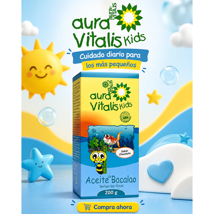 Jarabe Aceite Higado Bacalao Niños Omega 3 Vit A Y D 200g 7