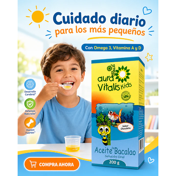 Jarabe Aceite Higado Bacalao Niños Omega 3 Vit A Y D 200g 4