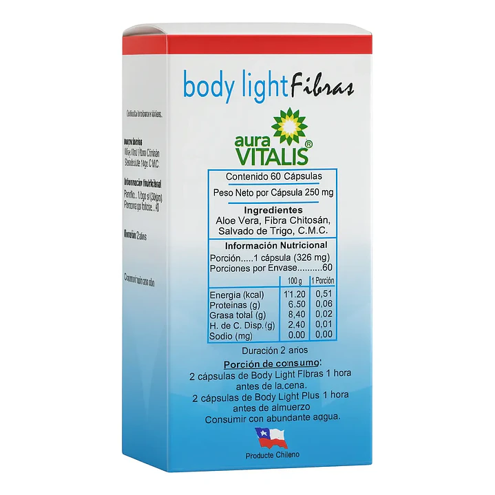 Pack Body Plus Fibras 60 Caps. Aura Vitalis. Agro Servicio. 3