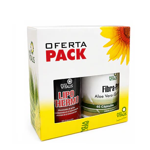Pack Lipothermo Quemador Grasa + Fibra Pro Aloe 150 Caps