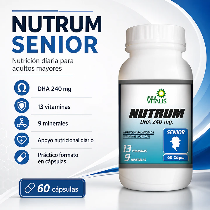 Multivitamínico Nutrum Senior Aura Vitalis 60 Caps 4