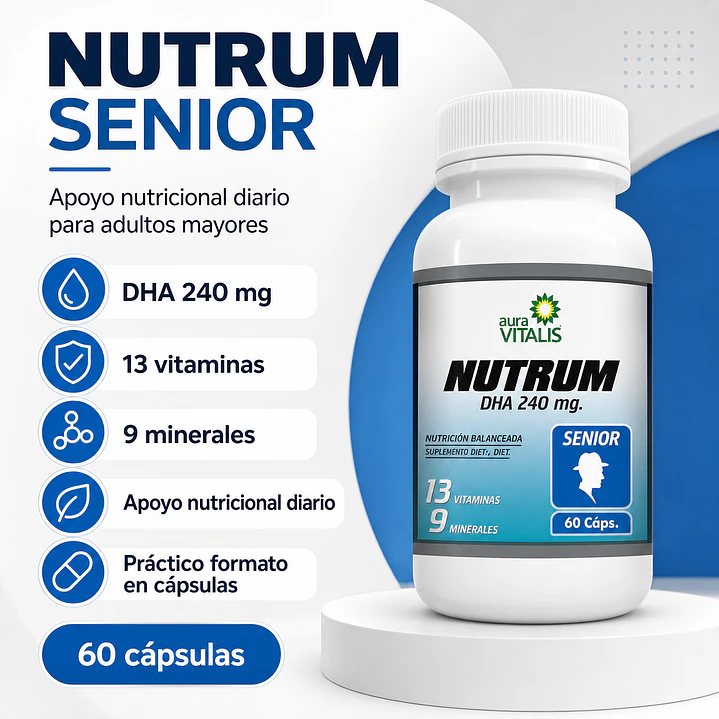 Multivitamínico Nutrum Senior Aura Vitalis 60 Caps 6