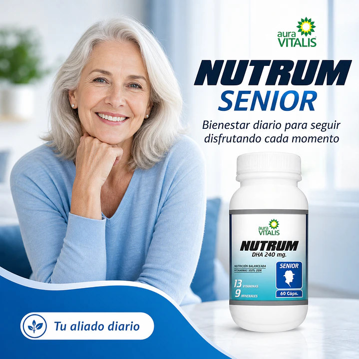 Multivitamínico Nutrum Senior Aura Vitalis 60 Caps 3