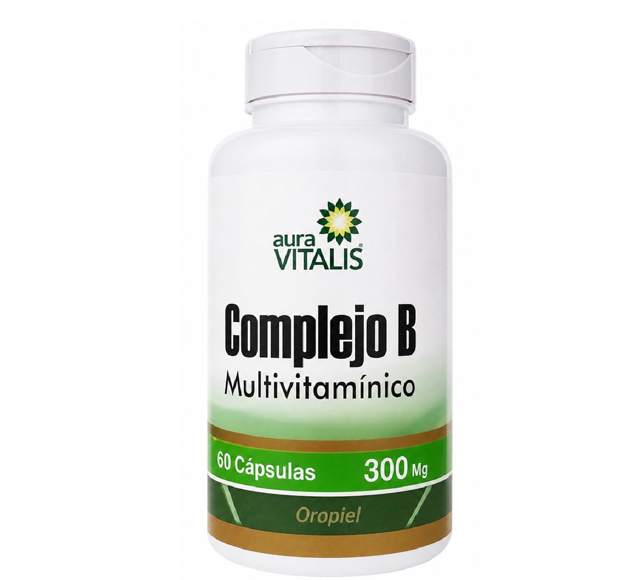 Complejo B X60 Caps Vitamina B1 B2 B3 B5 B6 B9 B12 Biotina