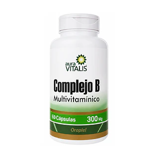 Complejo B X60 Caps Vitamina B1 B2 B3 B5 B6 B9 B12 Biotina