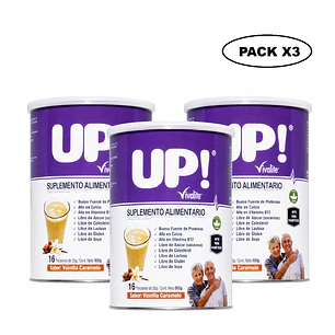 Vivalite Up - 900 Gramos Sabor Vainilla/caramelo Pack x3 