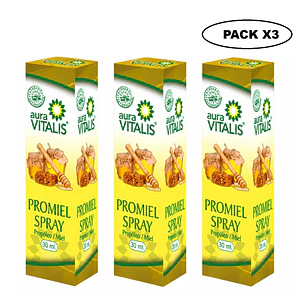 Promiel Propoleo + Miel Spray 30ml Garganta Irritacion Bucal Pack x3