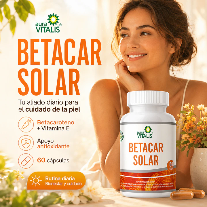 Betacar Solar Aceite Betacaroteno + Vit E 60 Capsulas 2