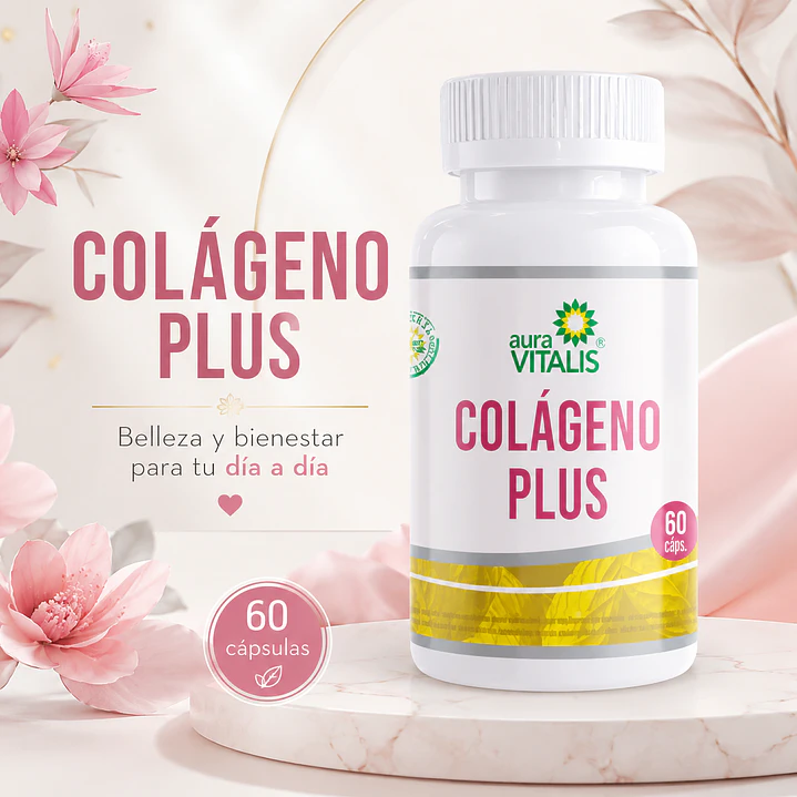 Colageno Plus Aura Vitalis X60 Capsulas  3