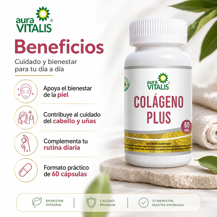 Colageno Plus Aura Vitalis X60 Capsulas  5
