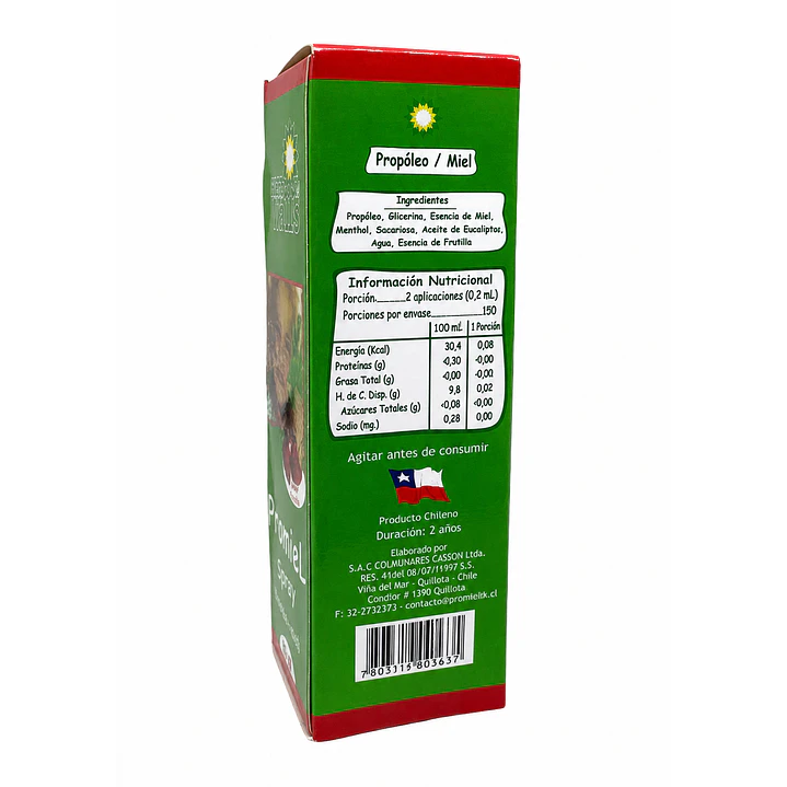 Promiel Niños Propoleo + Miel Spray Sabor Frutilla 30ml 2