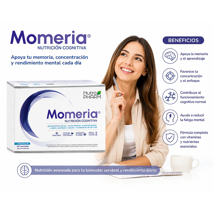 Momeria 60 Comprimidos Suplemento Alimenticio 6