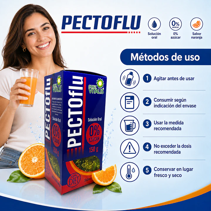 Pectoflu Jarabe Tos Asma Bronquitis 150g 5