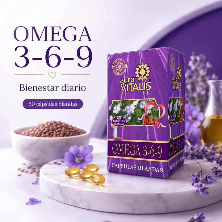Omega Aura Vitalis 3-6-9 / 60 Capsulas  2