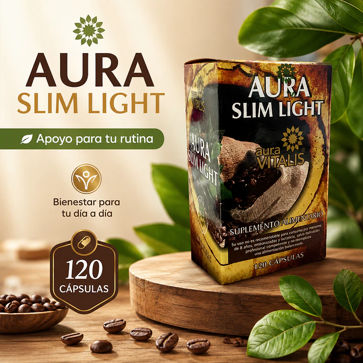 Aura Slim Light Potente Quemador De Grasa X120 Capsulas  3