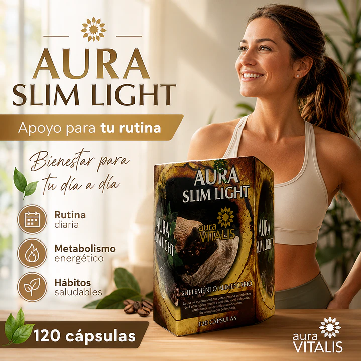 Aura Slim Light Potente Quemador De Grasa X120 Capsulas  5