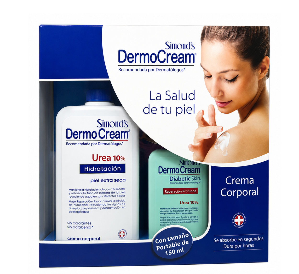 Estuche Dermocream Urea 10% 400ml + Diabetic Skin 150ml