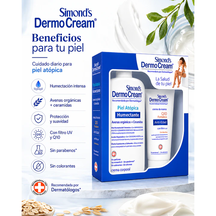 Estuche DermoCream Piel Atópica + Manos Q10 5