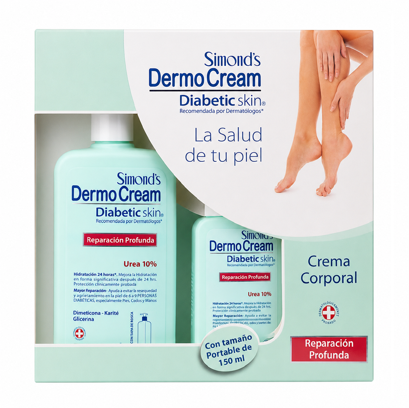 Estuche Dermocream Diabetic Skin 400+150ml