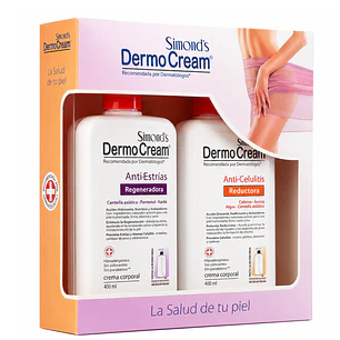 Estuche Dermocream Anti-estrías + Anti-celulitis 400ml