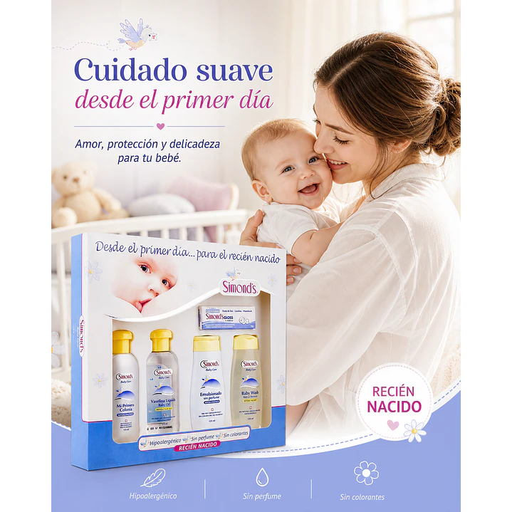 Set De Cuidado Para Bebés Simond's Recién Nacido Varios - X 5 4