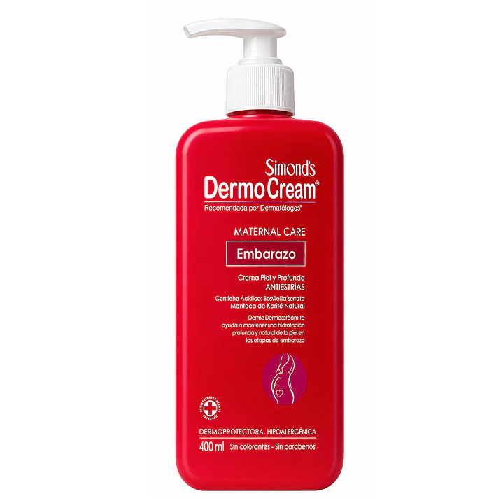 Crema Corporal Dermocream Embarazo En Dosificador 400ml 1