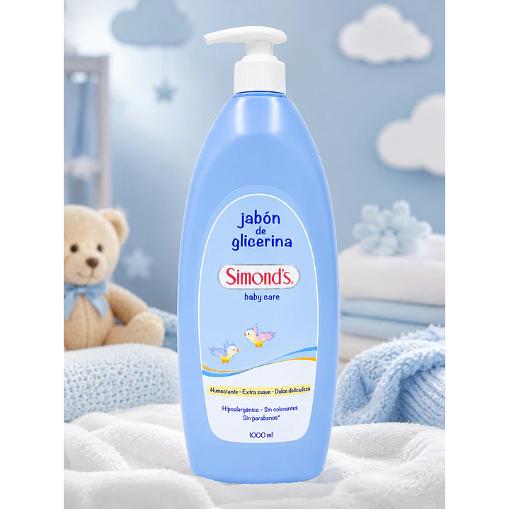 Jabón Líquido De Glicerina Simond's Para Bebé 1 L 5