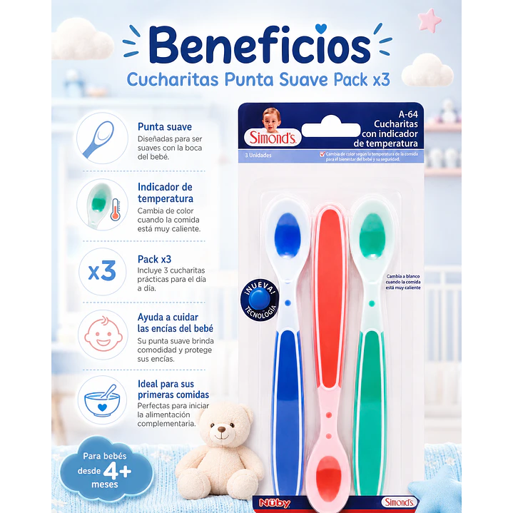 Simonds Cucharas Punta Suave Pack X 3 5