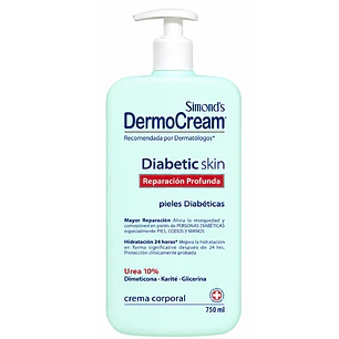 Crema Corporal Diabetic Skin  Dermocream 750ml