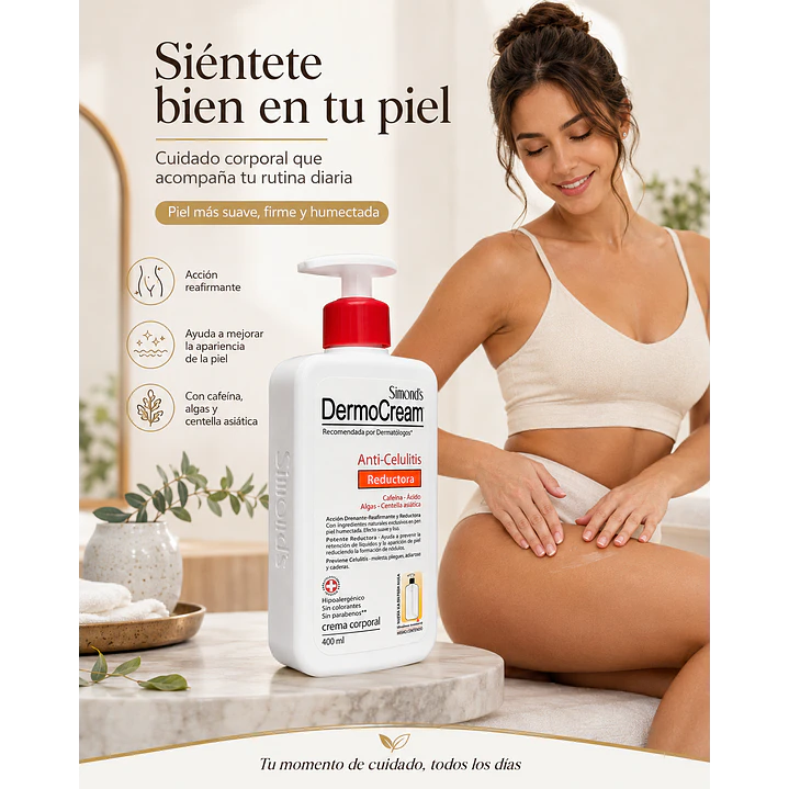 Crema Dermocream Anti Celulitis Simond's 400 Ml. 6