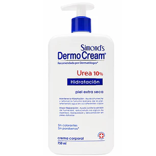 Crema Corporal Dermocream Hidratacion Urea 10% 750ml