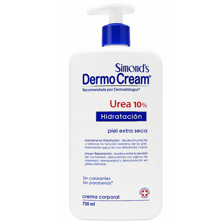 Crema Corporal Dermocream Hidratacion Urea 10% 750ml 1