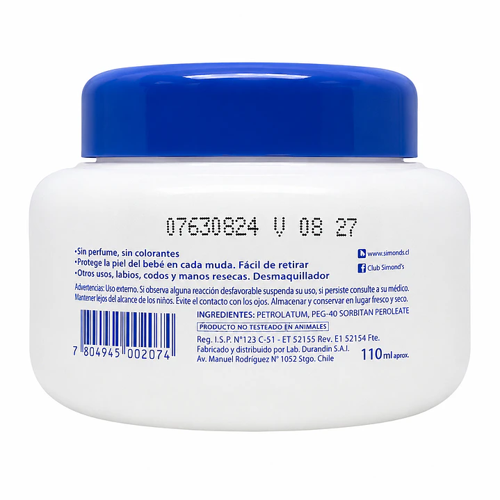 Vaselina Purificada Simonds 110ml 2