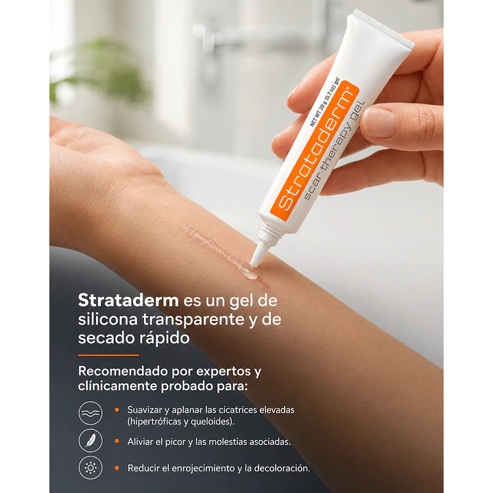 Strataderm Gel Tratamiento Profesional De Cicatrices 10g 7