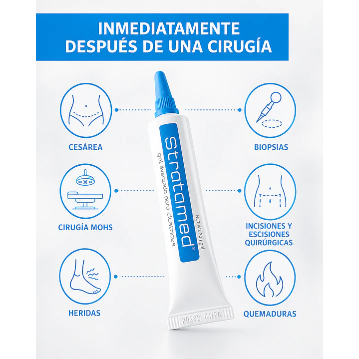 Set Stratamed 5g + Strataderm 5g Gel Tratamiento Profesional De Cicatrices 3