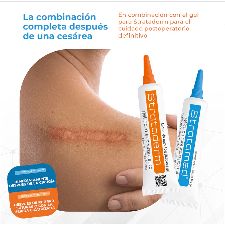 Set Stratamed 10g + Strataderm 10 g Gel Tratamiento Profesional De Cicatrices 4