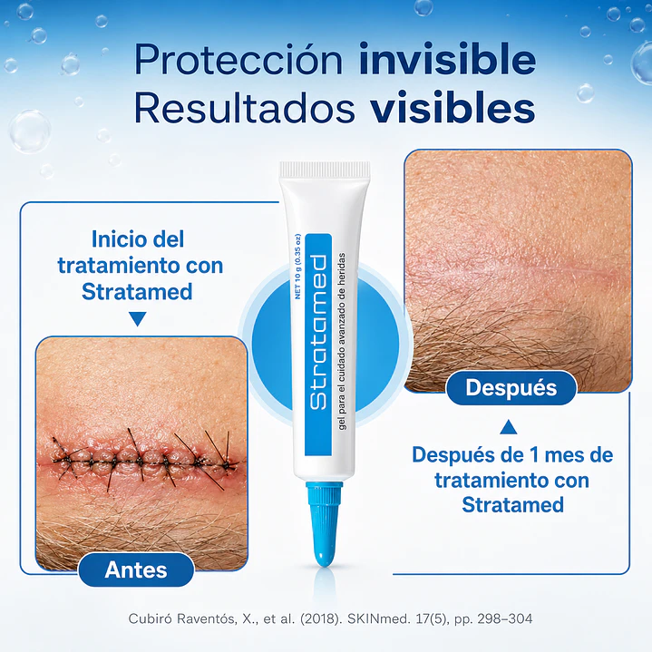 Set Stratamed 10g + Strataderm 10 g Gel Tratamiento Profesional De Cicatrices 10