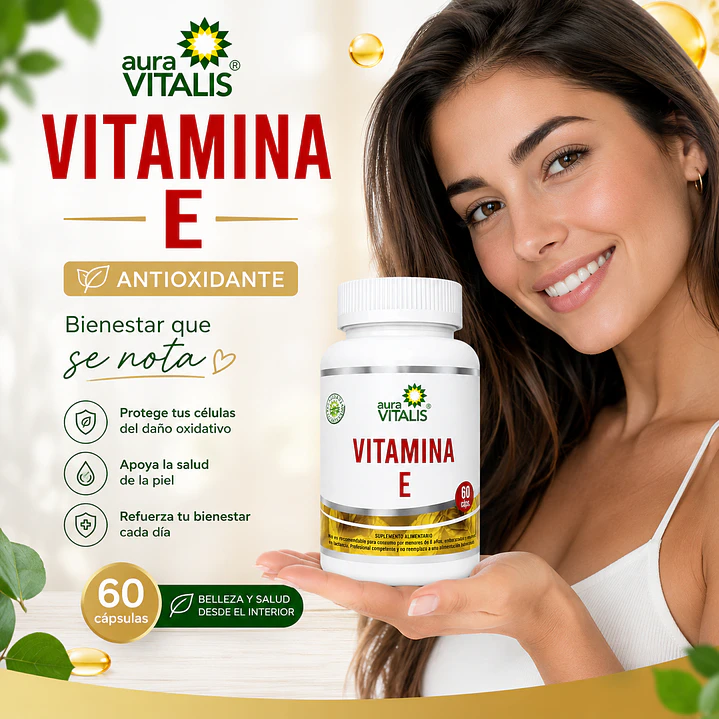 Vitamina E 60 Capsulas Sabor Natural A.v 6