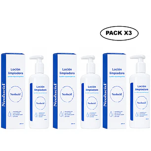 Neolucid Locion Limpiadora Facial y Corporal 250ml Pack x3