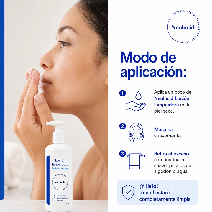 Neolucid Locion Limpiadora Facial y Corporal 250ml Pack x3 7