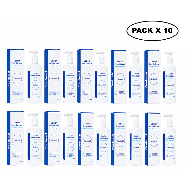 Neolucid Locion Limpiadora Facial y Corporal 250ml Pack x10 1