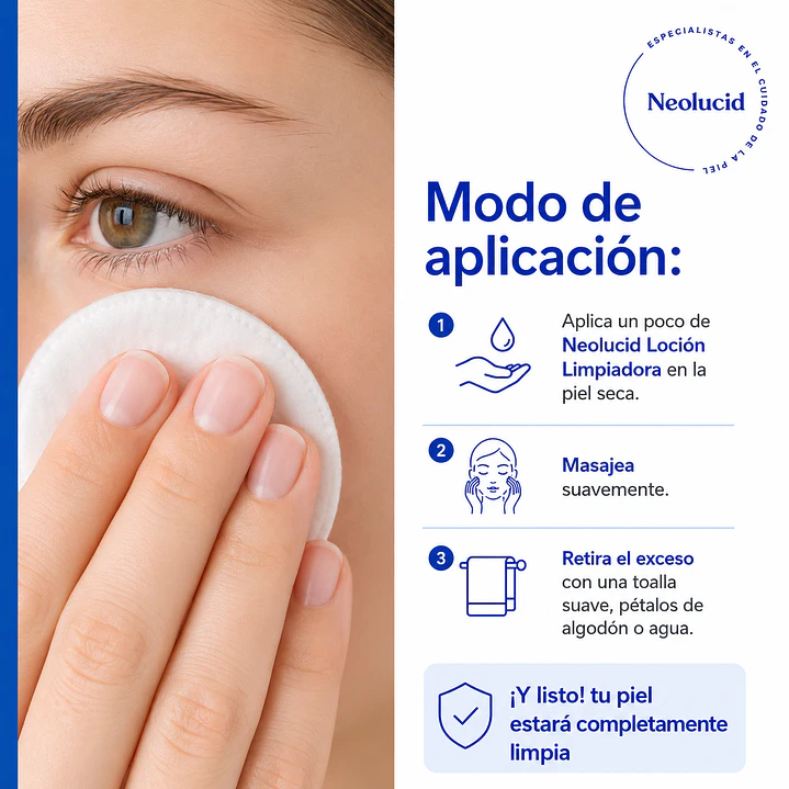 Neolucid Locion Limpiadora Facial y Corporal 250ml Pack x10 4