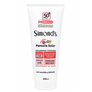 Protector Solar Pantalla F50 Simonds Baby 200ml