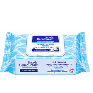 Toallitas Desmaquillantes Dermo Cream Rostro Micelar 25 U