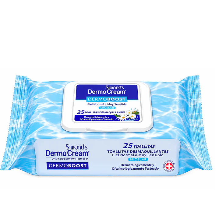 Toallitas Desmaquillantes Dermo Cream Rostro Micelar 25 U 1
