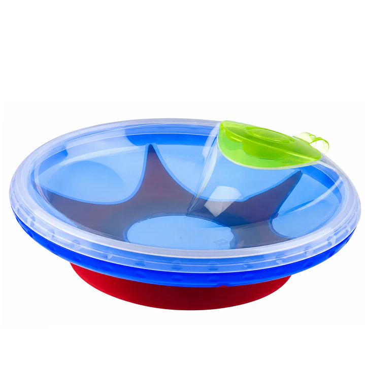 Plato Térmico Nuby Pink Baby Con Ventosa 3