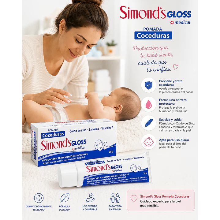 Simonds Gloss Pomada Coceduras 30g 3