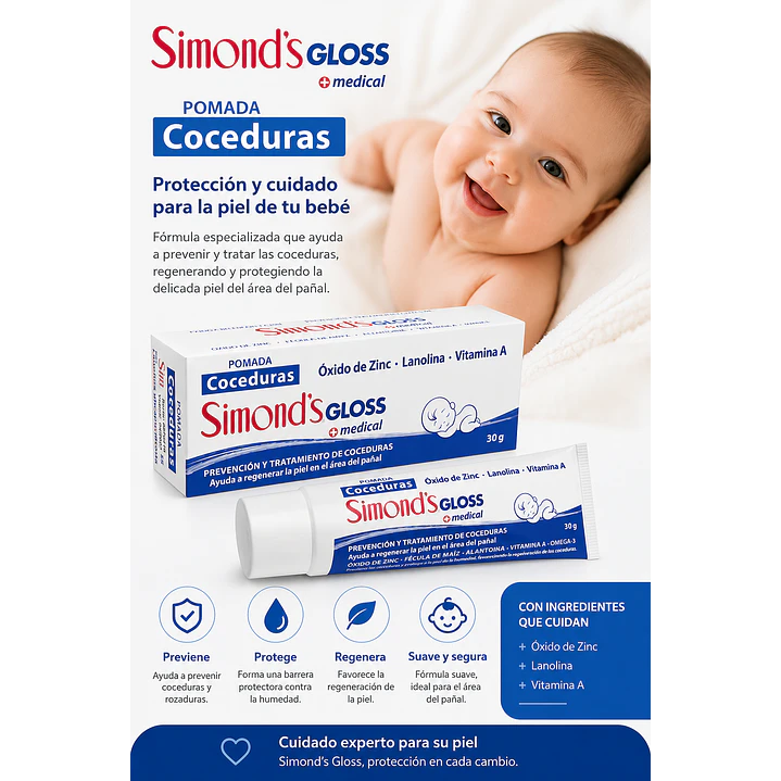 Simonds Gloss Pomada Coceduras 30g 6